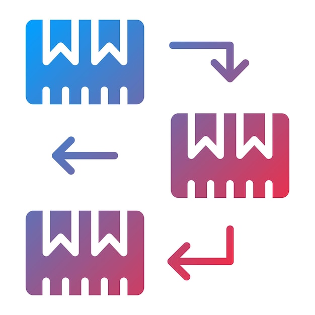 Vectorontwerp Fifo Icon Style