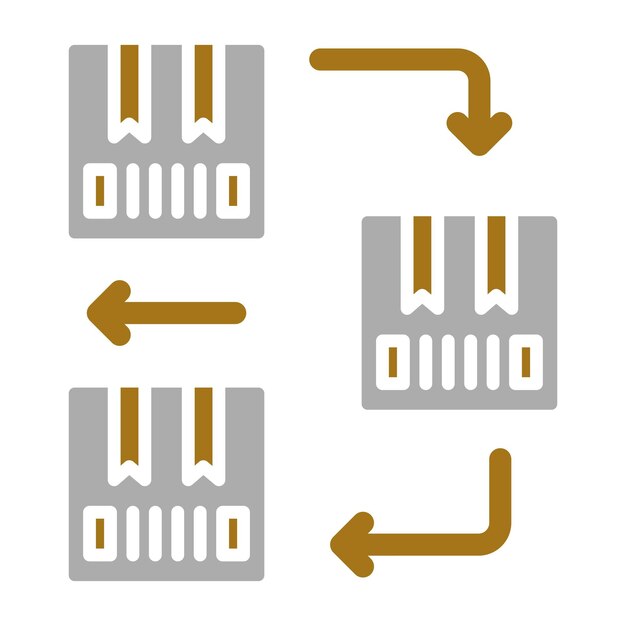 Vectorontwerp Fifo Icon Style