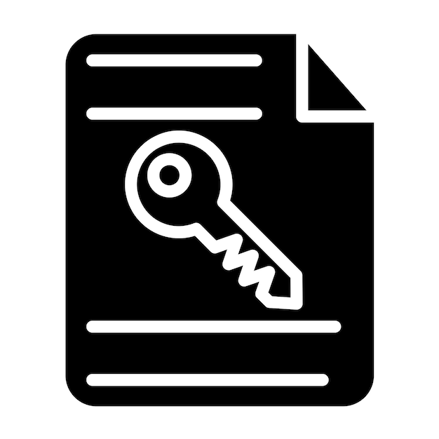 Vectorontwerp File Encryption Icon Style