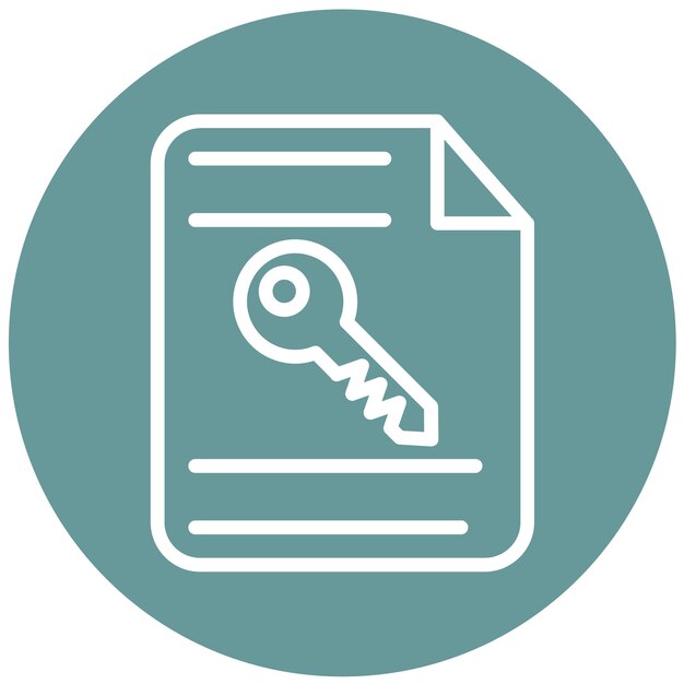 Vectorontwerp File Encryption Icon Style