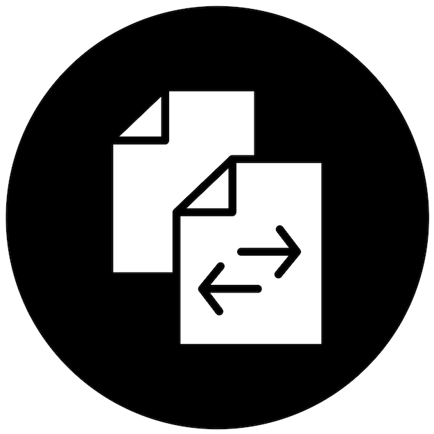 Vectorontwerp File Transfer Icon Stijl