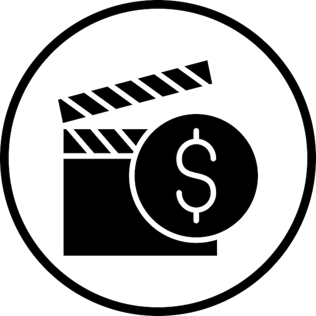 Vector vectorontwerp film budget icon style