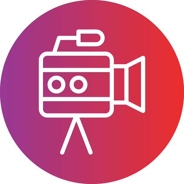 Vectorontwerp Filming Icon Style