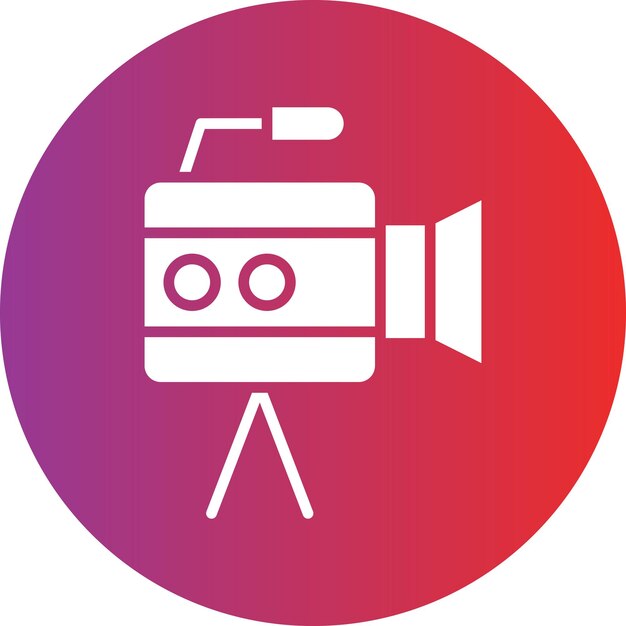 Vectorontwerp Filming Icon Style
