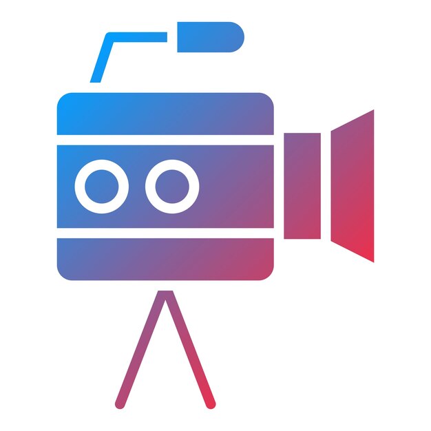 Vectorontwerp Filming Icon Style