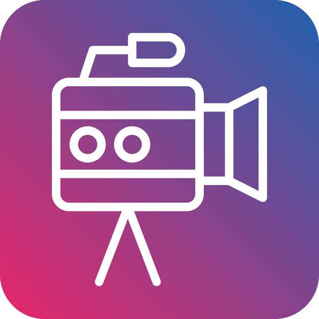 Vectorontwerp Filming Icon Style