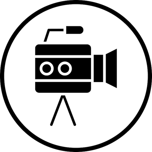 Vectorontwerp Filming Icon Style