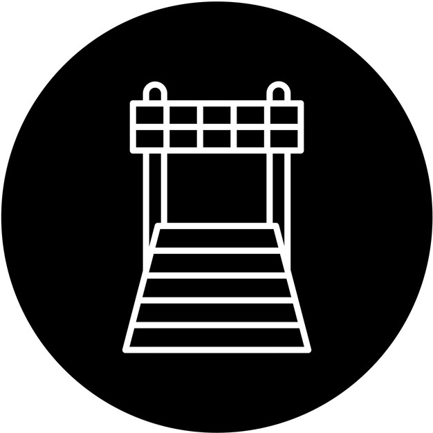 Vectorontwerp Finish Line Icon Style