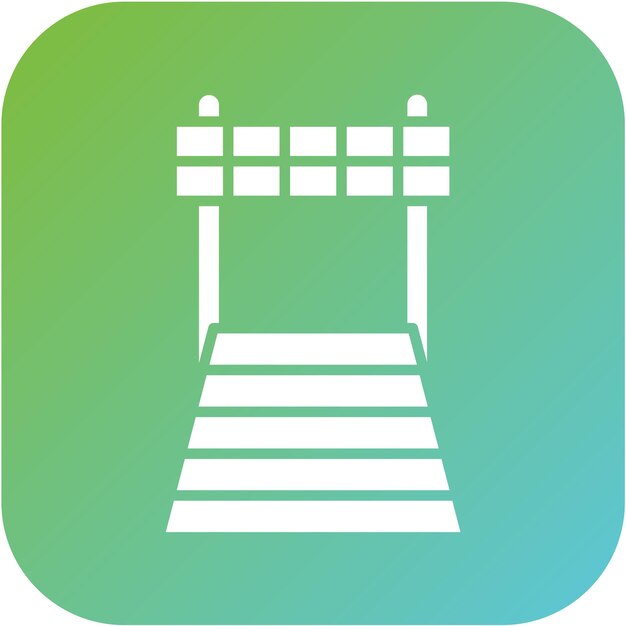 Vectorontwerp Finish Line Icon Style