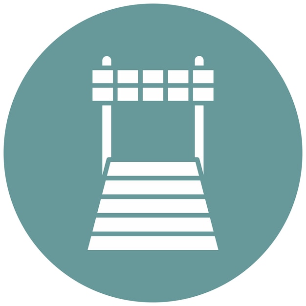 Vectorontwerp Finish Line Icon Style