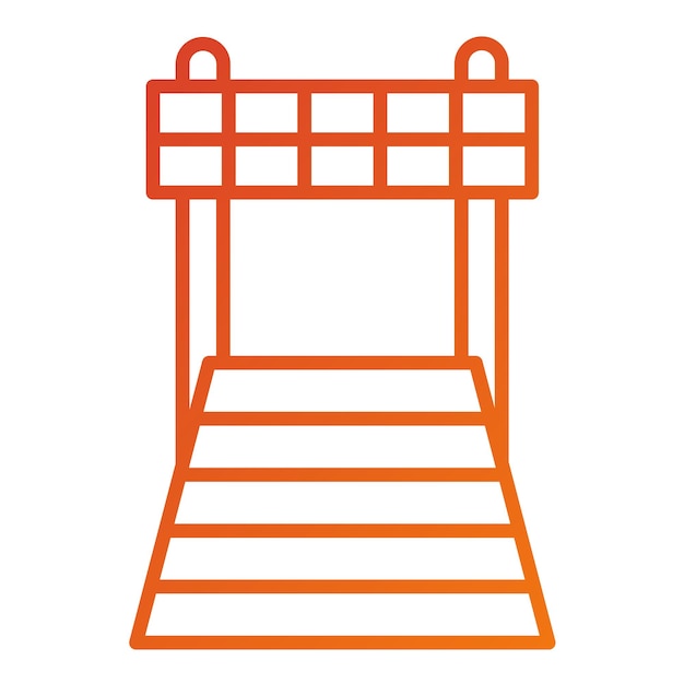 Vectorontwerp Finish Line Icon Style