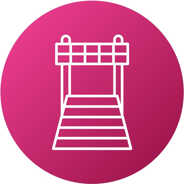Vectorontwerp Finish Line Icon Style