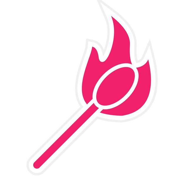 Vectorontwerp Fire Starter Icon Stijl
