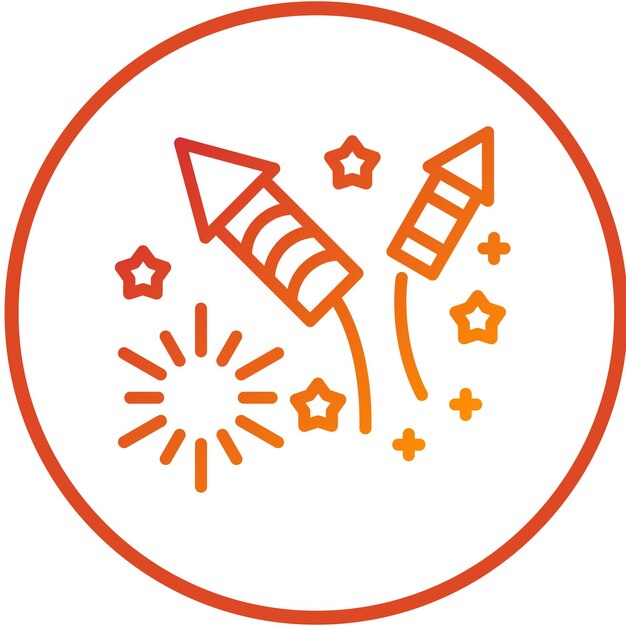 Vectorontwerp Firecracker Icon Style