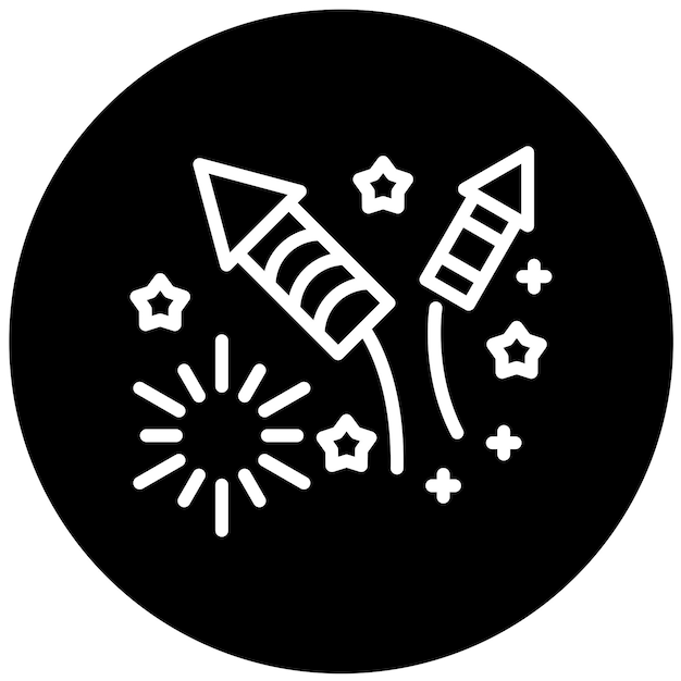Vectorontwerp Firecracker Icon Style