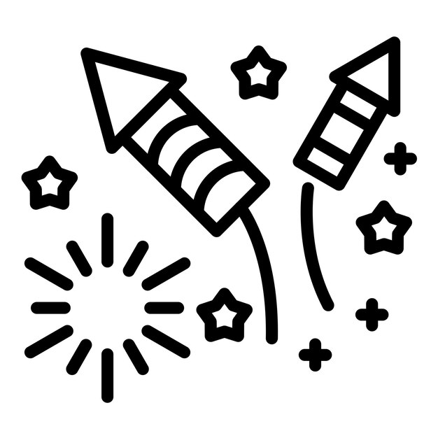 Vectorontwerp Firecracker Icon Style