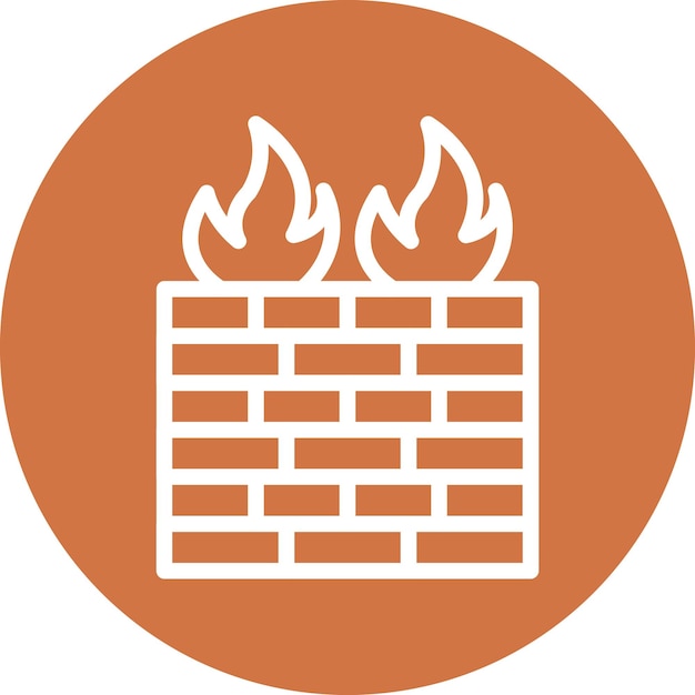 Vectorontwerp Firewall Icon Style