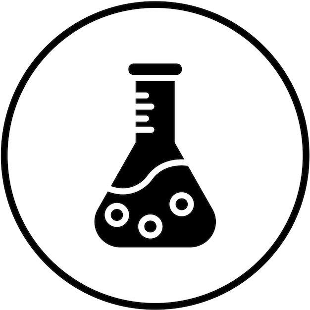 Vectorontwerp Flask Icon Style