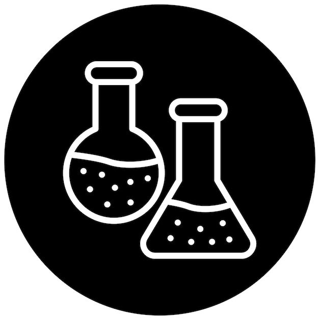Vectorontwerp Flask Icon Style