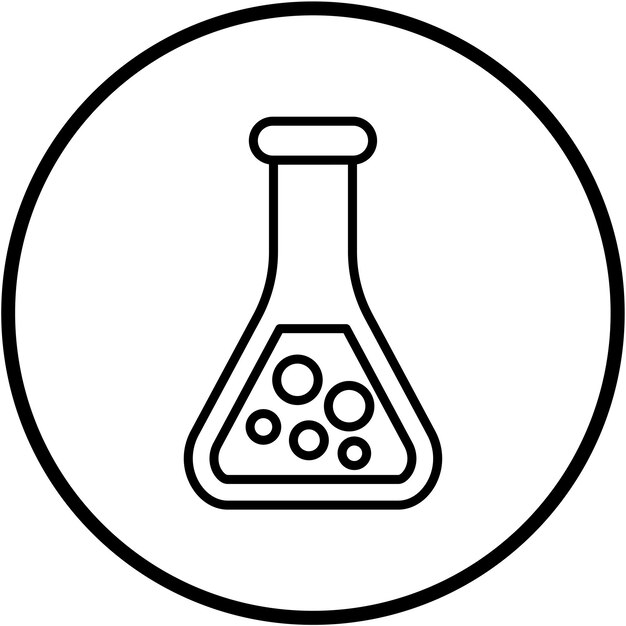 Vectorontwerp Flask Icon Style
