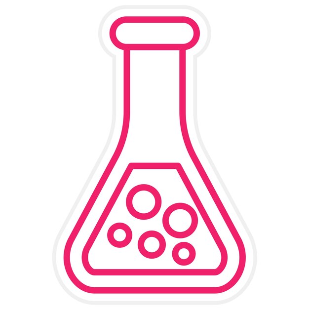 Vectorontwerp Flask Icon Style