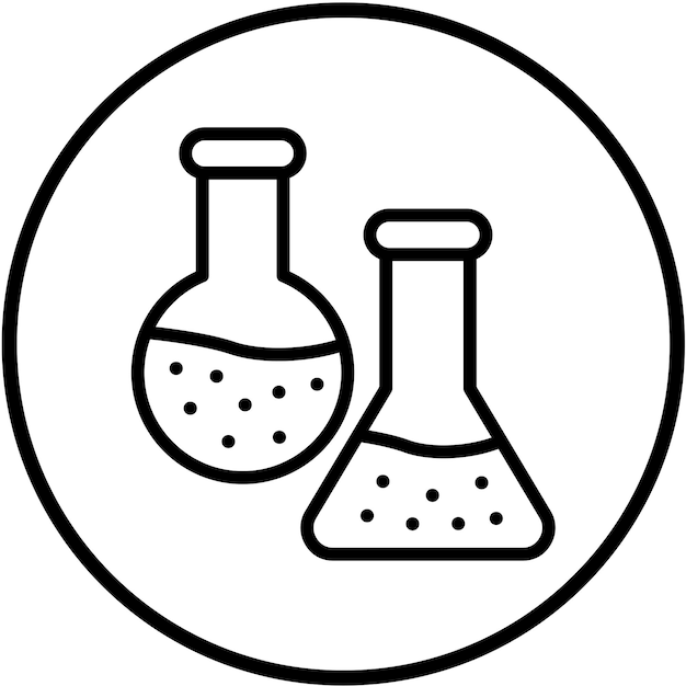 Vectorontwerp Flask Icon Style