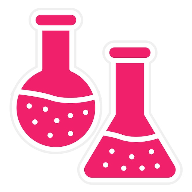 Vectorontwerp Flask Icon Style