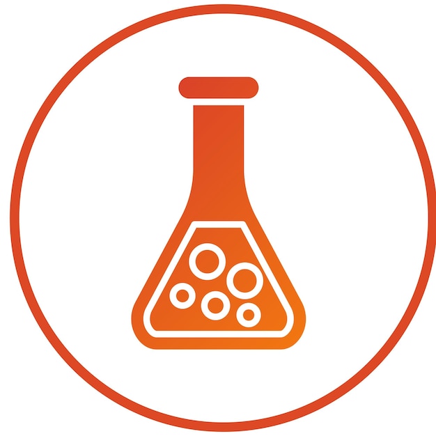 Vectorontwerp Flask Icon Style