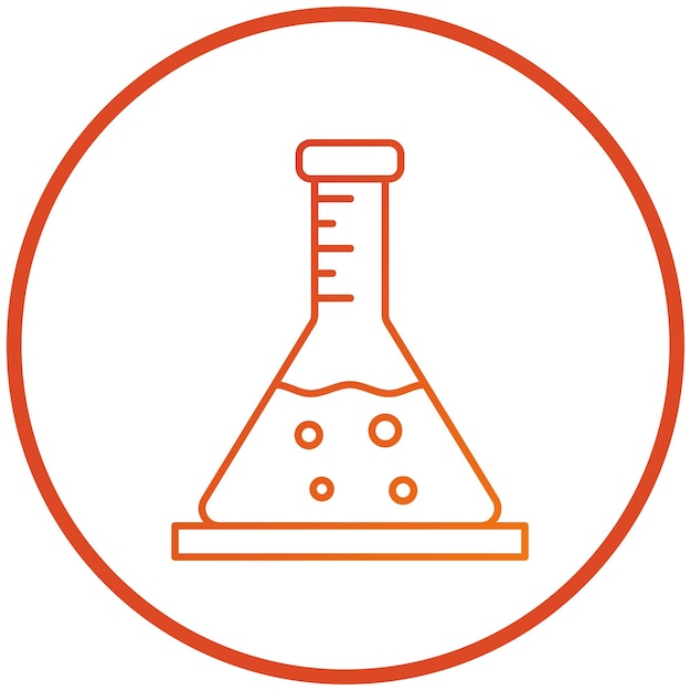 Vectorontwerp Flask Icon Style