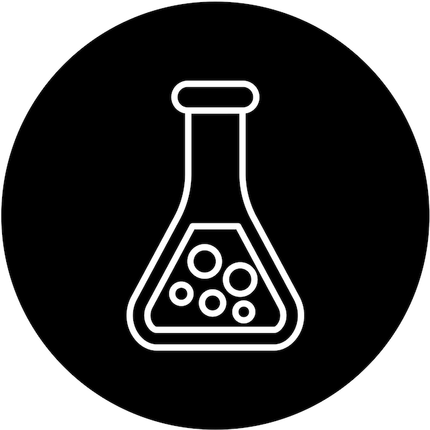 Vectorontwerp Flask Icon Style