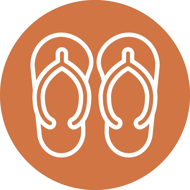 Vectorontwerp Flip Flop Icon Style