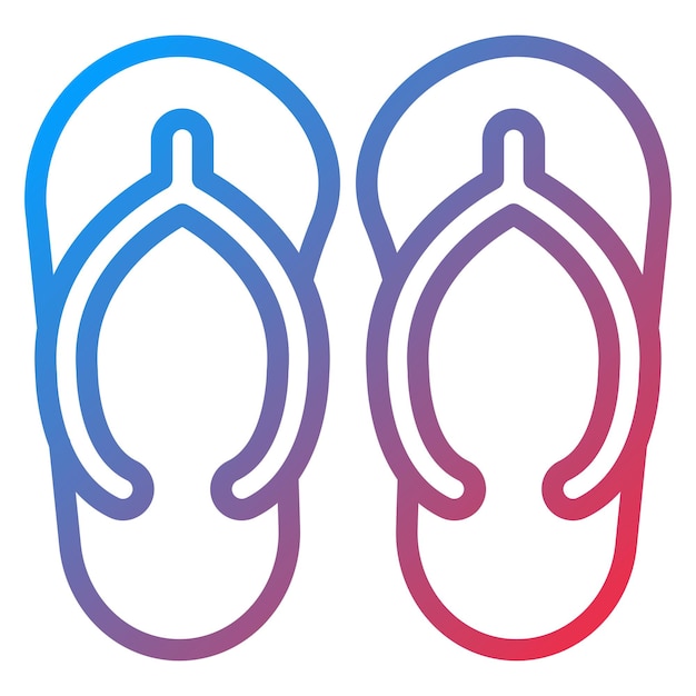 Vectorontwerp Flip Flop Icon Style
