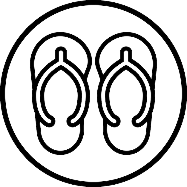 Vectorontwerp Flip Flop Icon Style