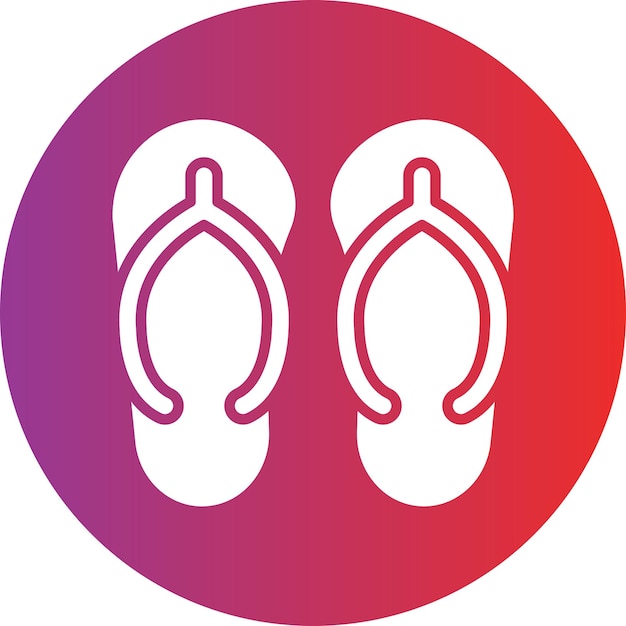 Vectorontwerp Flip Flop Icon Style