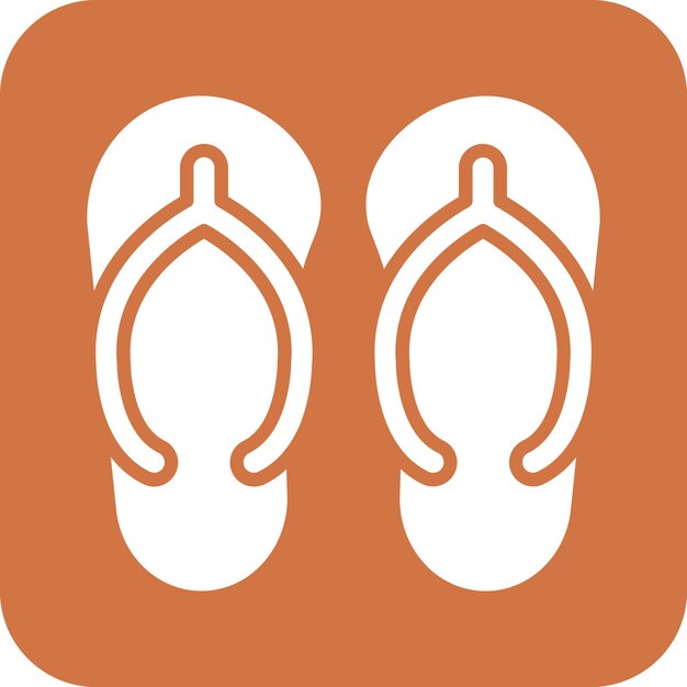 Vectorontwerp Flip Flop Icon Style