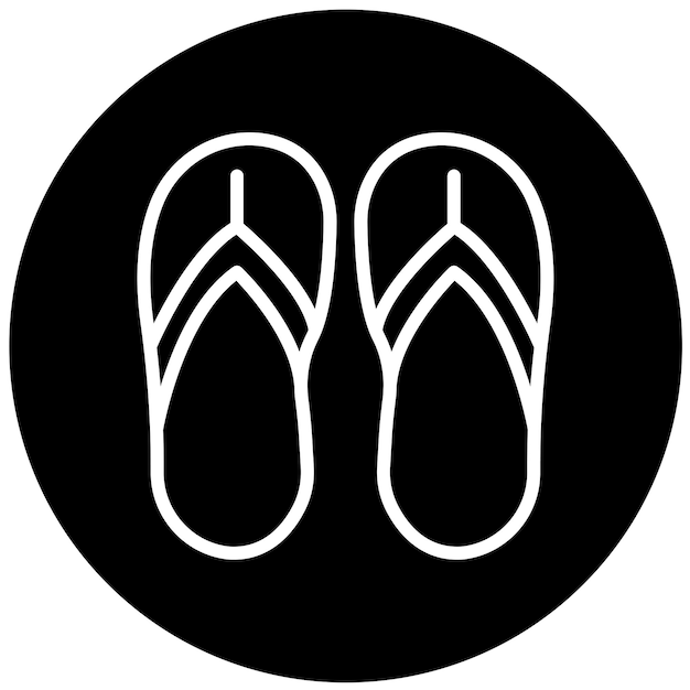 Vectorontwerp Flip Flop Icon Style