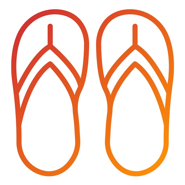 Vectorontwerp Flip Flop Icon Style