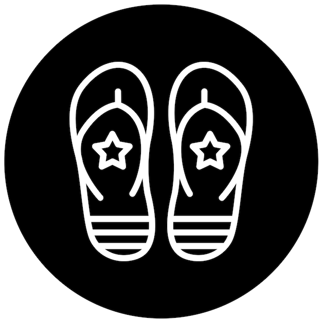 Vectorontwerp Flip Flop Icon Style