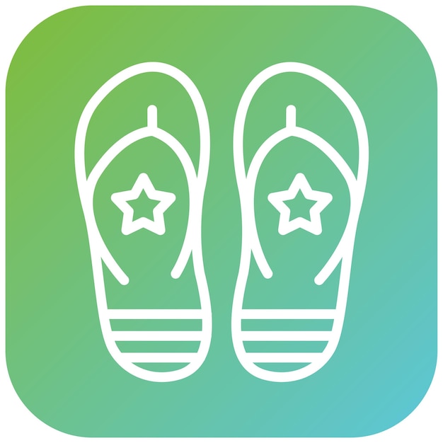Vectorontwerp Flip Flop Icon Style