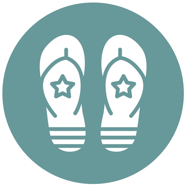 Vectorontwerp Flip Flop Icon Style