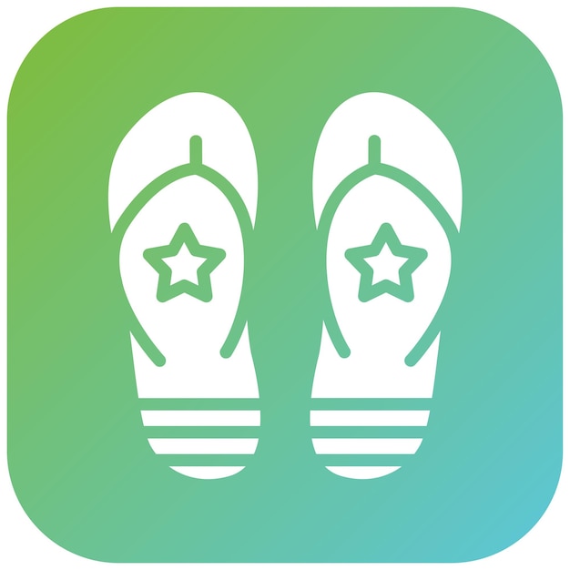 Vectorontwerp Flip Flop Icon Style