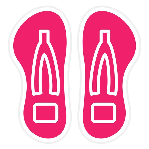 Vectorontwerp Flip Flop Icon Style