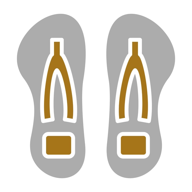 Vectorontwerp Flip Flop Icon Style