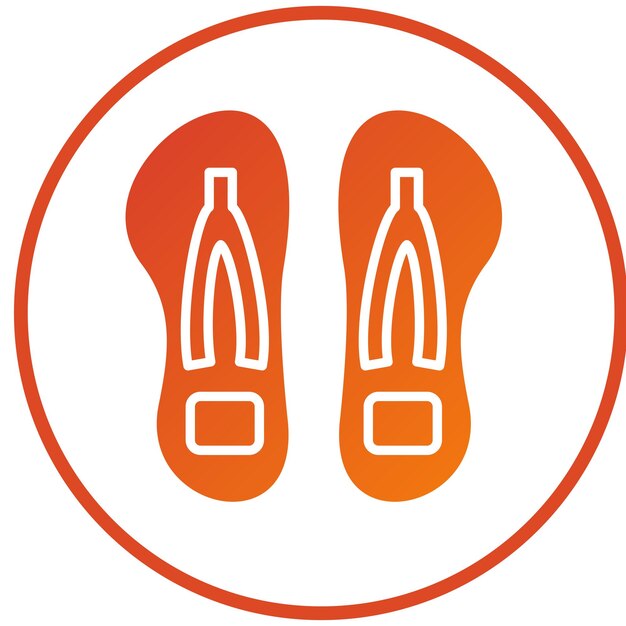 Vectorontwerp Flip Flop Icon Style