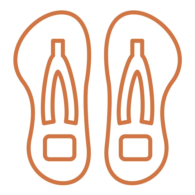 Vectorontwerp Flip Flop Icon Style