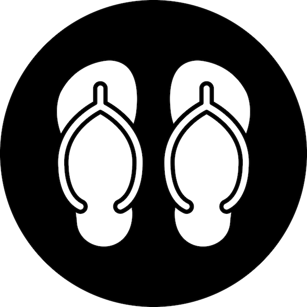 Vectorontwerp Flip Flops Icon Style