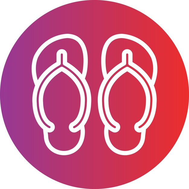 Vectorontwerp Flip Flops Icon Style