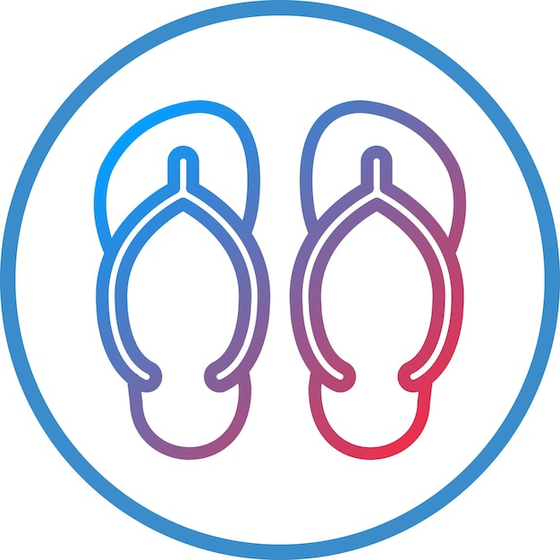 Vectorontwerp Flip Flops Icon Style