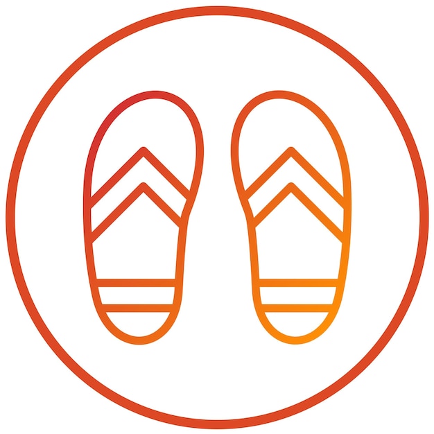 Vectorontwerp Flip Flops Icon Style