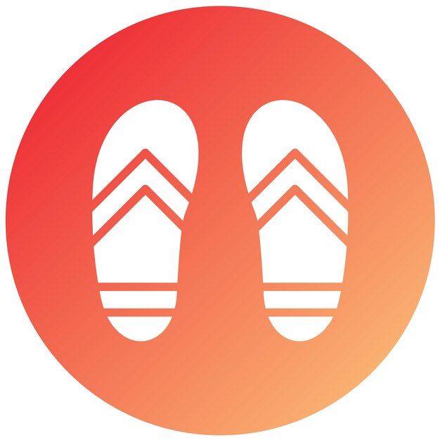 Vectorontwerp Flip Flops Icon Style